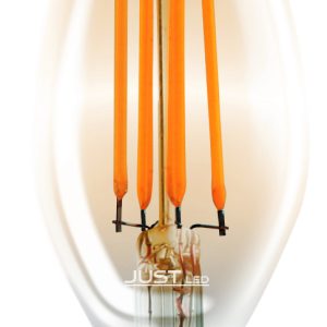 JUST LED JUSTLed-LED Filament Ε14 C35 6W 3000K Φυσικό Amber Dimmable