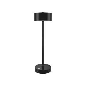 it-Lighting Crater Rechargeable LED 2W 3CCT Touch Table Lamp Black D:38cmx11cm (80100110)