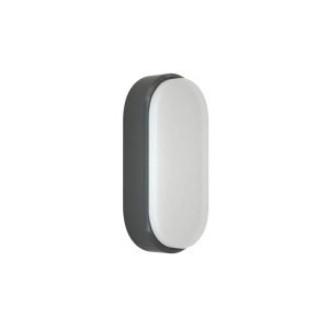 it-Lighting Echo LED 15W 3CCT Επιτοίχιο φωτιστικό εξωτερικό χώρου Ανθρακί D:23cmx10.5cm