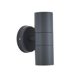it-Lighting Ouachita 2xGU10 Outdoor Up-Down Wall Lamp Anthracite D15.2cmx11.3cm
