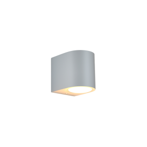 it-Lighting Powell 1xGU10 ΕΞΩΤΕΡΙΚΟ ΦΩΤΙΣΤΙΚΟ ΤΟΙΧΟΥ UP OR DOWN ΓΚΡΙ D:9cmx8cm