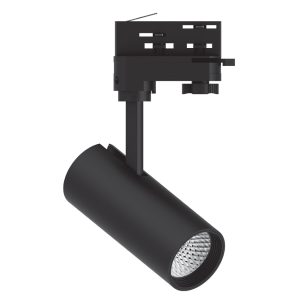 InLight Σποτ τριφασικής ράγας LED 10W 4000K σε μαύρη απόχρωση D:10cmX15,5cm