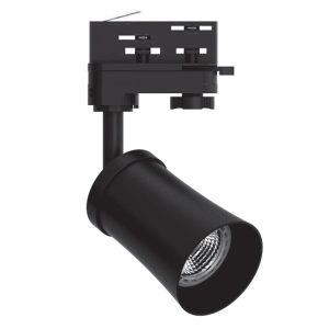 InLight Σποτ τριφασικής ράγας σε μαύρη απόχρωση 1XGU10 D:6,6cmX21cm