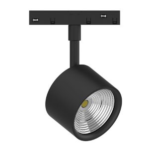 InLight Σποτ μαγνητικής ράγας LED 10W 3000K σε μαύρη απόχρωση D:8cmX12,7cm (T02101-BL)