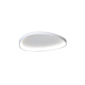 Inlight Πλαφονιέρα οροφής LED 25W 3CCT από λευκό μέταλλο και ακρυλικό D:61,5x5cm