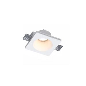 Inlight Χωνευτό τετράγωνο σποτ από γύψο 1XGU10 D:12cm