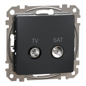 Sedna Design TV SAT πρίζα τερματική 4DB Ανθρακί