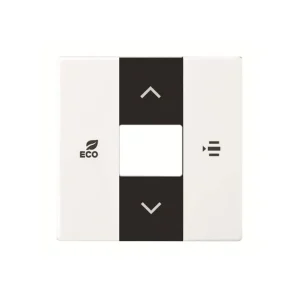 Πλακίδιο Θερμοστάτη με Σύμβολα Eλέγχου Ανεμιστήρα Λευκό