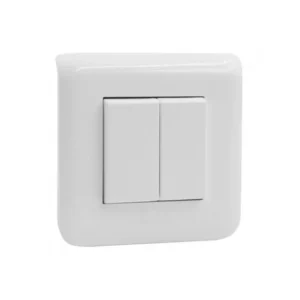 Διακόπτης Αλέ-Ρετούρ 1 Στοιχείο Χωνευτός Λευκό