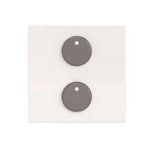 Πλακίδιο Ενεργοποιητή 2 Στοιχείων Λευκό