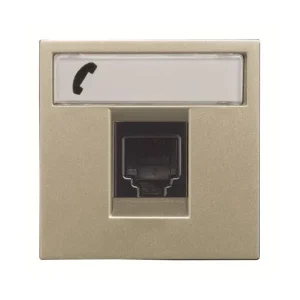 Πρίζα Τηλεφώνου RJ12 2 Στοιχείων με Επιγραφή Σαμπανιζέ