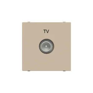 Πρίζα Τερματική TV 2 Στοιχείων Σαμπανιζέ