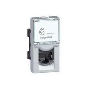 Πρίζα RJ45 CAT6 UTP1 Χωνευτή Αλουμίνιο