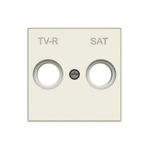 Μετώπη TV/R-SAT Διπλή Λευκό