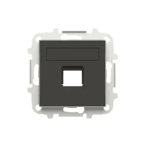 Μετώπη Τηλεφώνου/Data 1 Γραμμής Μαύρο