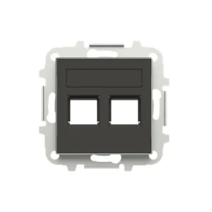 Μετώπη Τηλεφώνου/Data 2 Γραμμών Μαύρο