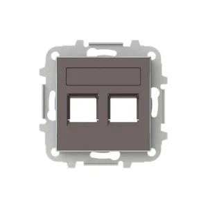 Μετώπη Τηλεφώνου/Data 2 Γραμμών Taupe