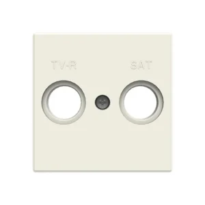 Μετώπη TV/R/SAT Διπλή Λευκό