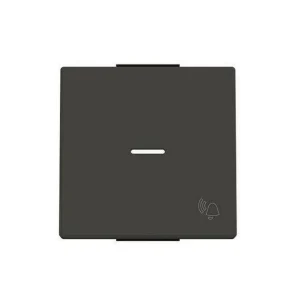 Μετώπη Απλού με Φωτιζόμενο Κουδούνι Μαύρο