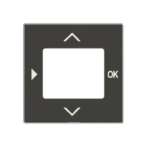 Μετώπη Ψηφιακού Θερμοστάτη Μαύρο