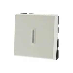 Διακόπτης Αλέ-Ρετούρ με Ένδειξη Χωνευτός Λευκό