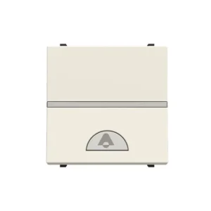 Μπουτόν Κουδουνιού 2 Στοιχείων Φωτιζόμενο με Σύμβολο Κουδουνιού Λευκό