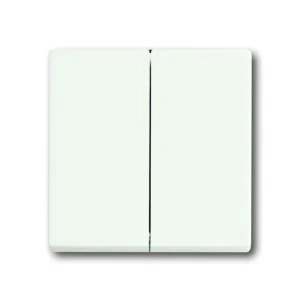 Πλακίδιο Διακόπτη Αλέ-Ρετούρ 2 Στοιχείων Λευκό