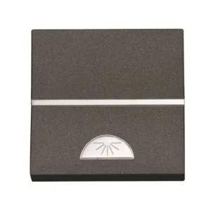 Μπουτόν Κλιμακοστασίου 2 Στοιχείων Ανθρακί