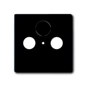 Πλακίδιο TV/RD/SAT 3 Εξόδων Μαύρο