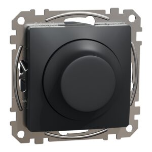 Sedna, περιστροφικό dimmer, 3-370W, LED, Ανθρακί