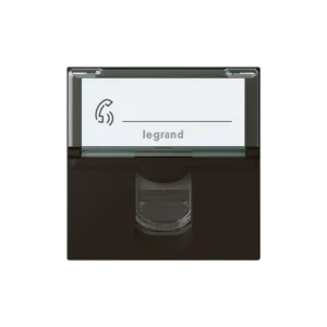 Πρίζα RJ45 UTP CAT6 2 Στοιχείων Μαύρη