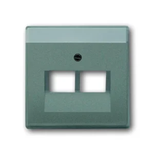 Πλακίδιο Πρίζας Τηλεφώνου 2 Στοιχείων Γκρι