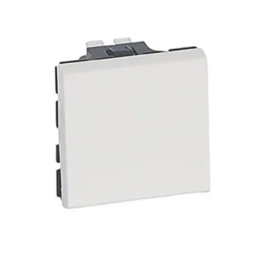 Διακόπτης Αλέ Ρετούρ 2 Στοιχείων Αντιμικροβιακός Χωνευτός Λευκή