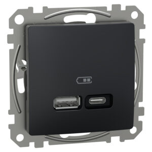 Sedna πρίζα φόρτισης USB A+C 21W Ανθρακί