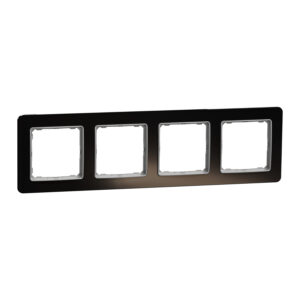 Sedna Design & Elements, πλαίσιο 4 θέσεων, glass dark