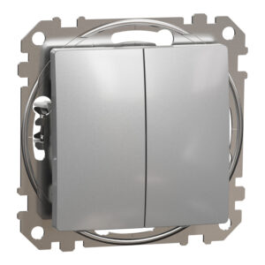 Sedna Design & Elements, διπλό μπουτόν 10A, Αλουμίνιο