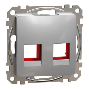 Sedna Design & Elements, κάλυμμα KRONE cat5e 6 UTP, Αλουμίνιο