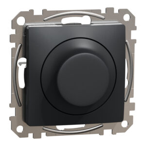 Sedna, περιστροφικό dimmer RC/RL 5-200W, LED, Ανθρακί