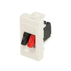 Πρίζα Ηχείων Χωνευτή Λευκή