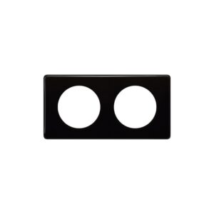 Πλαίσιο 2 Θέσεων Μαύρο/Γυαλί