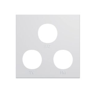 Gallery Πλακίδιο TV+FM+SAT 2 Στοιχεία Pure