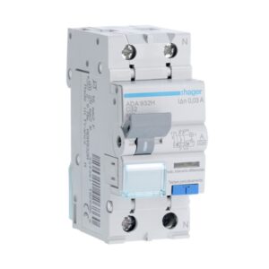 Αυτόματη Ασφάλεια και Διακόπτης Διαρροής Α 30mA 6kA C Διπολική 32A