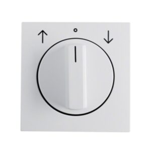 Berker S.1/B.3/B.7 Πλακίδιο Περιστροφικού Διακόπτη Ρολών Λευκό