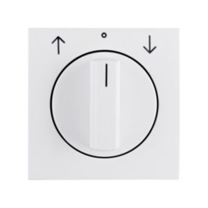 Berker S.1/B.7 Πλακίδιο Περιστροφικού Διακόπτη Ρολών Λευκό