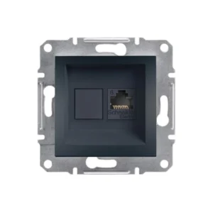 Asfora Πρίζα Πληροφορικής RJ45 CAT6 UTP Ανθρακί