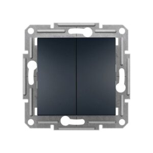 Asfora Διακόπτης Διπλός Ανθρακί