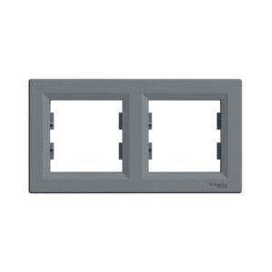 Asfora Πλαίσιο 2 Θέσεων Οριζόντιο Ατσάλι