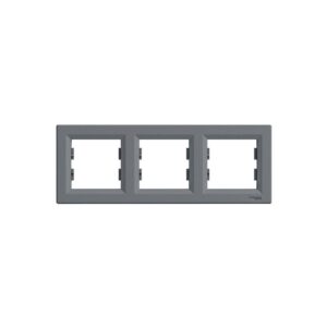 Asfora Πλαίσιο 3 Θέσεων Οριζόντιο Ατσάλι