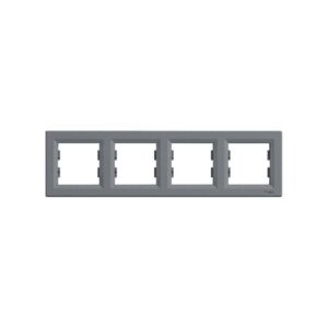 Asfora Πλαίσιο 4 Θέσεων Οριζόντιο Ατσάλι