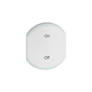 Πλακίδιο On-Off 2 Στοιχείων Λευκό